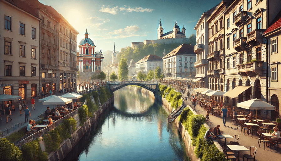 Main bridge in Ljubljana
